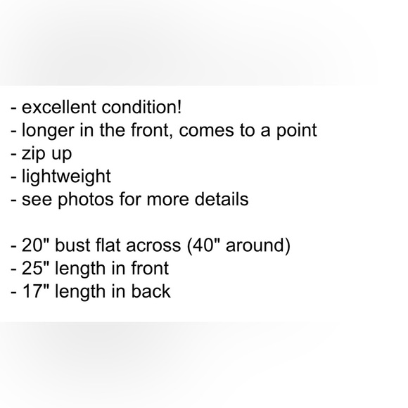 Ralston front zip purple top - Picture 3 of 3